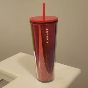 Starbucks Red Glitter Tumbler